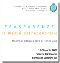 "Calendario 2009 - Acquarelli in mostra"